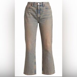 Re/Done | Women’s 70s Loose Flare High Rise jeans | Tinted Blush